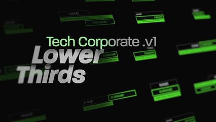 Tech V1 Corporate Lower Thirds