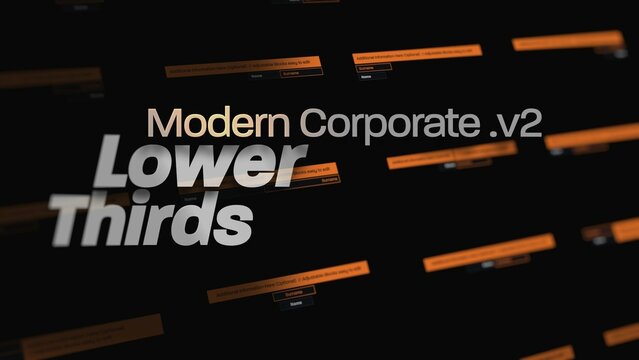 Modern V2 Corporate Lower Thirds 
