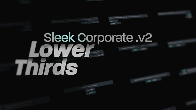 Sleek V2 Corporate Lower Thirds 