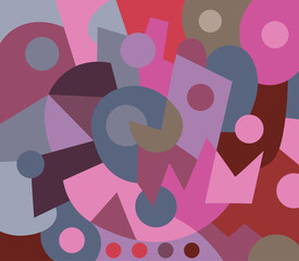 Fototapeta premium colorful abstract art for wall decoration 