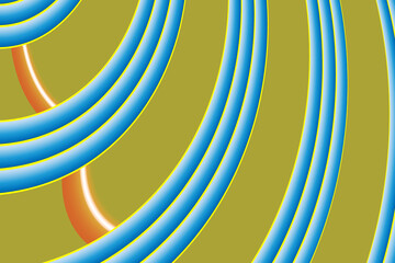 Background yellow waves and blue and white garden colors - illustration