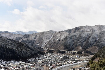 岐阜県の雪景