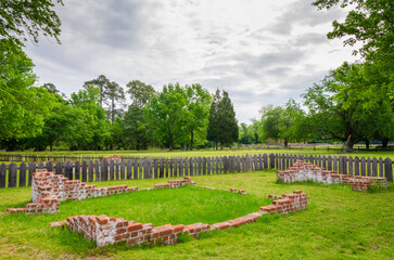Fototapeta premium Historic Jamestowne Part of the Colonial National Historical Park in Virginia