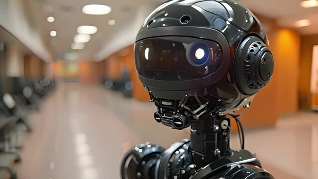 Cybernetic movement: Dynamic robot animation in action.
