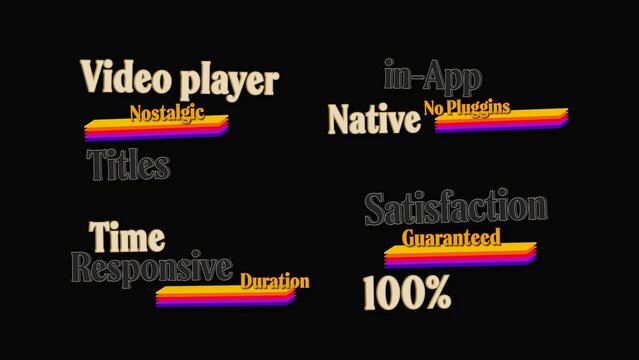 Video Cassete Stop Motion Titles Overlays