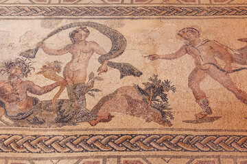 Apollo and Daphne mosaic in House of Dionysos, Archaeological Park of Paphos