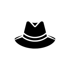 black hat spy logo vector illustration template design