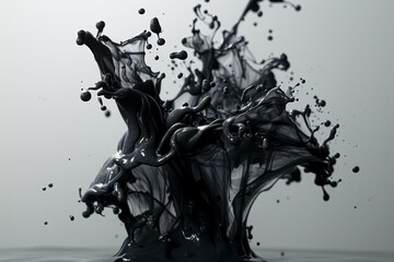 Capturing the mesmerizing beauty of black ink blot diffusing in water with ultra HD high speed photography