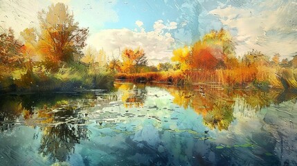 Obraz na płótnie Canvas autumn landscape in the forest