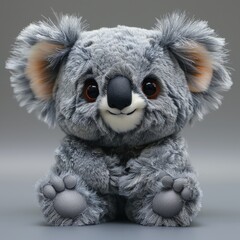 Soft Toy Koala at the background.	
