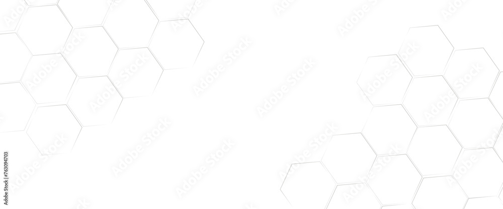Poster vector geometric abstract background with simple hexagon elements, honeycomb grid seamless pattern b