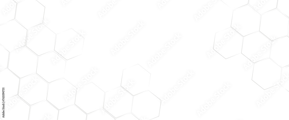 Poster vector geometric abstract background with simple hexagon elements, honeycomb grid seamless pattern b