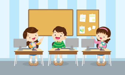 kids on online learning education courses