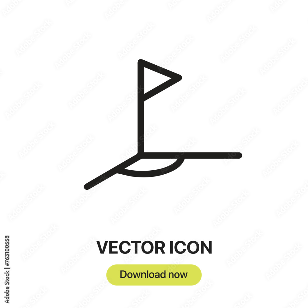 Aufkleber corner icon vector. linear-style sign for mobile concept and web design. corner symbol illustration.