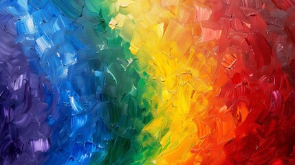Colorful abstract oil painting
