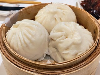 chinese dim sum large pork dumplings or buns