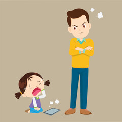 parent angry to kid addicted phone