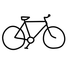 bicycle simple line icon