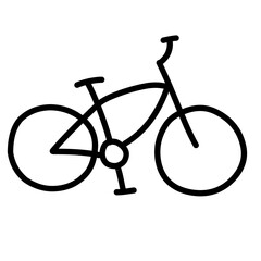 bicycle simple line icon