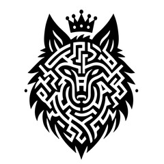 wolf tattoo or labyrinth - version 4
