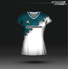 Jersey Esport and sport, editable, full color