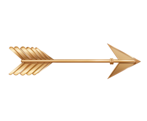 A gold arrow pointing to the right