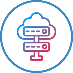 Cloud Server Icon Style