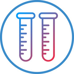 Test Tubes Icon Style