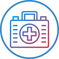 Obraz premium First Aid Kit Icon Style
