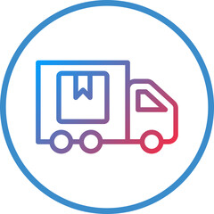 Delivery Truck Icon Style