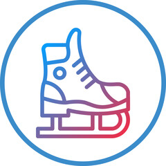 Ice Skate Icon Style