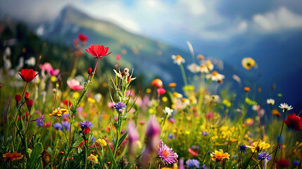 Wild flowers that are seen up close are beautiful ..