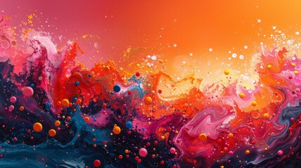 Abstract colorful paint splash background