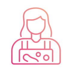 Women  icon editable stock vector illustration