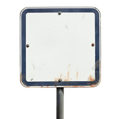 Old rusty sign, empty road sign - obrazy, fototapety, plakaty