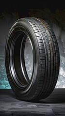 Tire service tire replacement, service room, professional photography, studio lighting