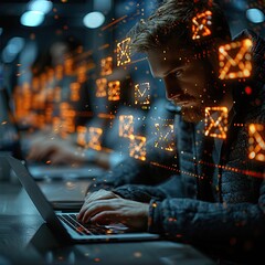 Close-up of an email being crafted with cultural etiquette in mind, language nuances, ultra HD