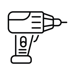 Drilling Machine icon editable stock vector illustration