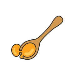 Spoon with honey