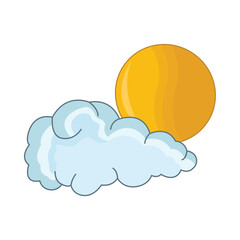 sun and cloud illustration