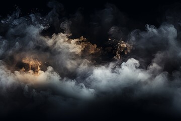 smoke and fog in the sky - obrazy, fototapety, plakaty