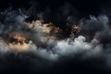Zelfklevend Fotobehang smoke and fog in the sky © Marin