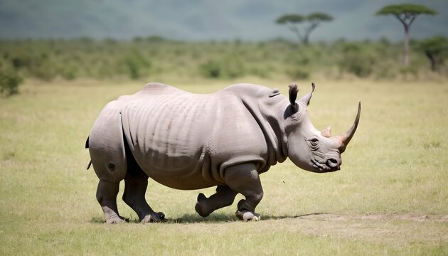 A Rhinoceros In A Safari Journey Upscaled 5