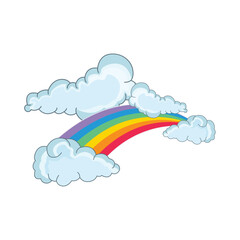 rainbow cloud illustration