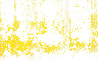 yellow grunge texture background. isolated on white background