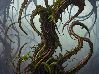 Alien Plant Life, Oil Painting - 763123973