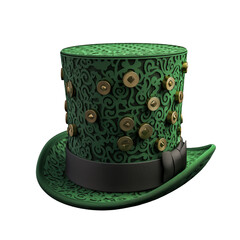 st patricks day hat isolated on transparent background