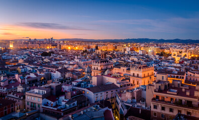 Beautiful City view of Valencia