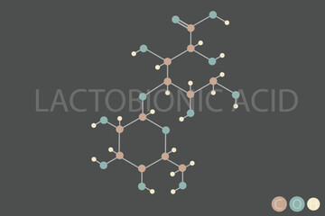 lactobionic acid molecular skeletal chemical formula