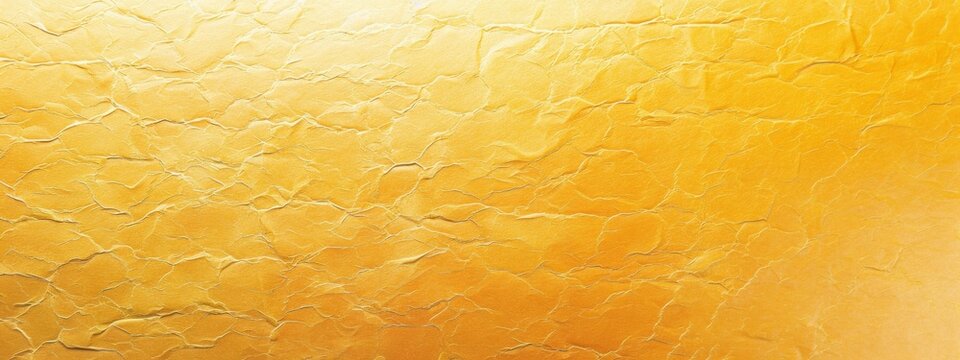 Blank Solid lemon yellow orange tone color paint on environmental friendly cardboard box kraft paper texture background with space minimal style